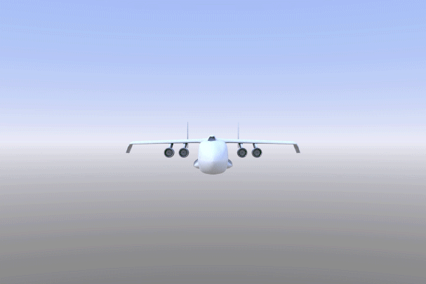 Animation of WindRunner landing on a football field